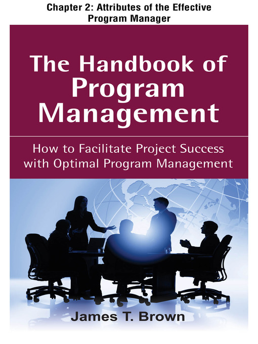Title details for Attributes of the Effective Program Manager by James T. Brown - Available